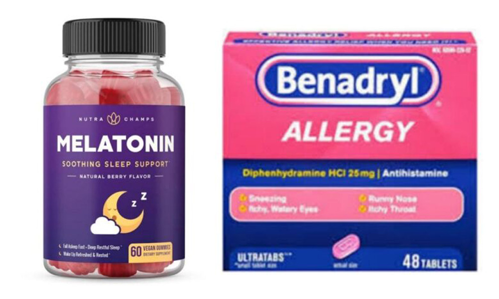 Can you take Benadryl and melatonin